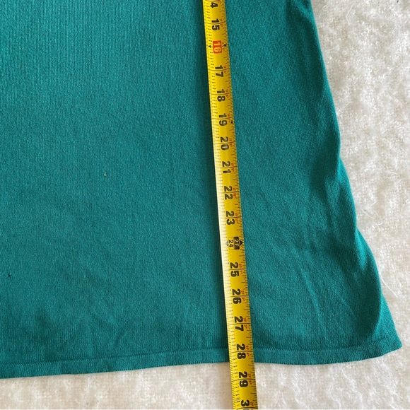 Jessica London Teal Knit Boatneck Sweater Size 14/16 Cozy Casual Knit - Picture 7 of 10
